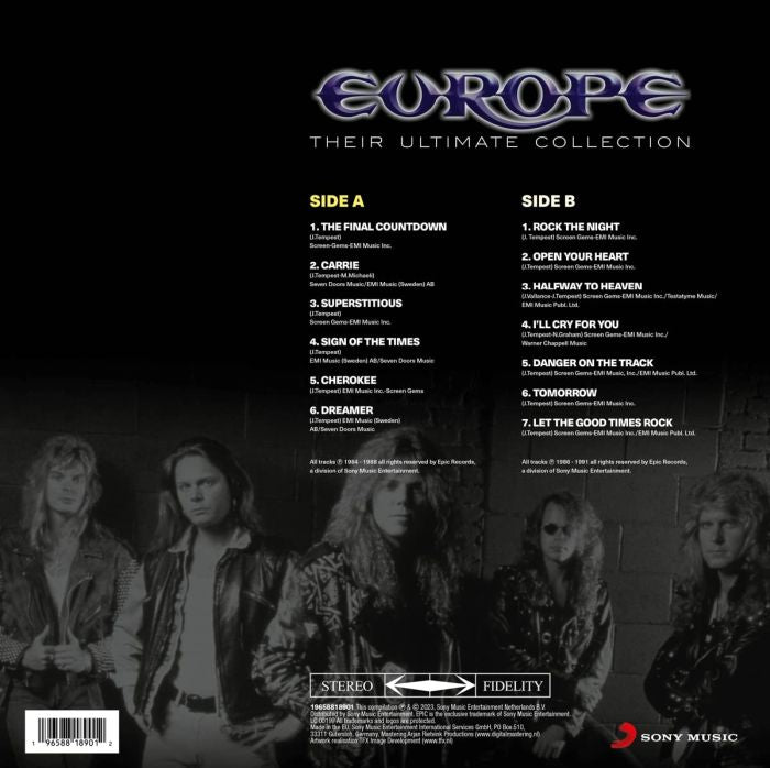 Europe - Their Ultimate Collection - Vinyl - New