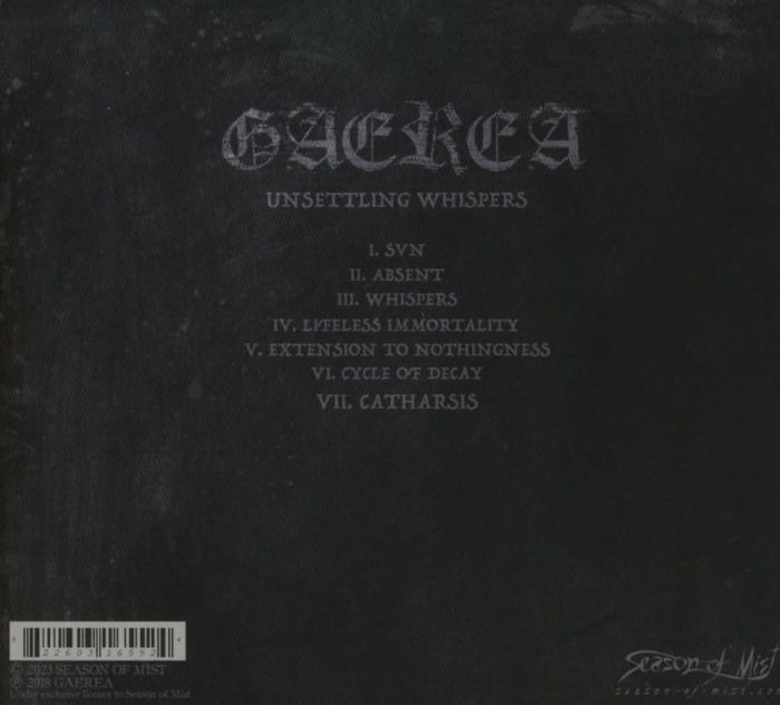 Gaerea - Unsettling Whispers (2023 reissue) - CD - New
