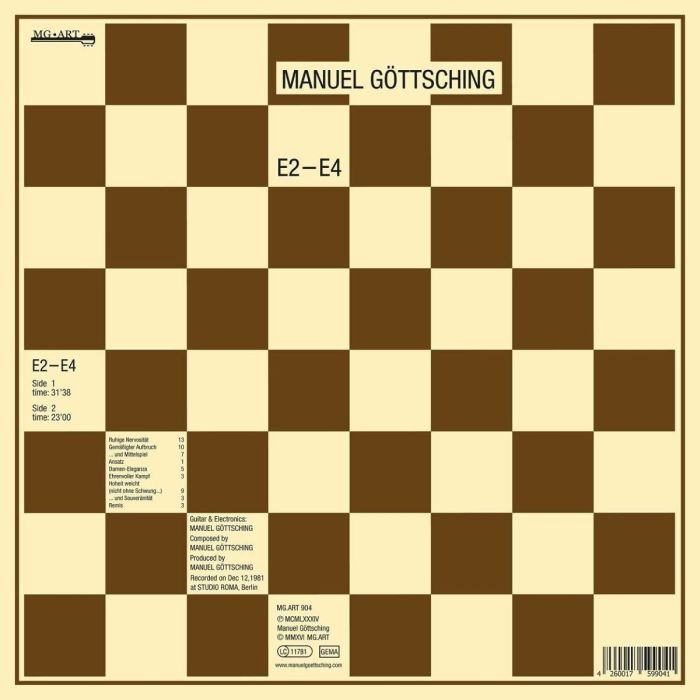 Gottsching, Manuel - E2-E4 (2016 reissue) - Vinyl - New