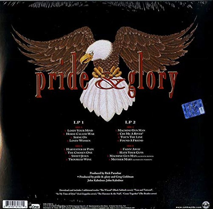 Pride & Glory - Pride & Glory (2022 2LP gatefold reissue) - Vinyl - New