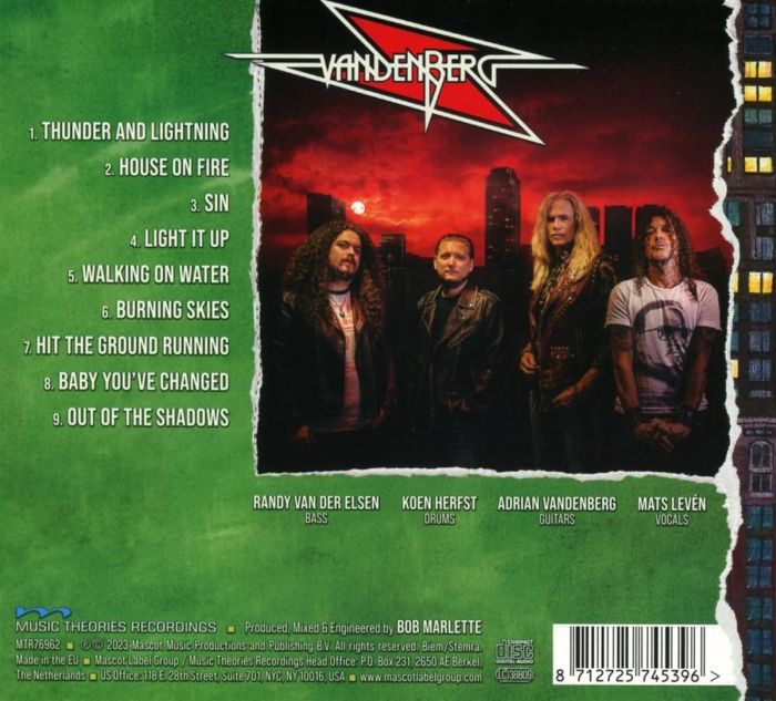 Vandenberg - Sin - CD - New