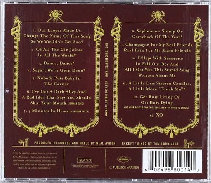 Fall Out Boy - From Under The Cork Tree - CD - New
