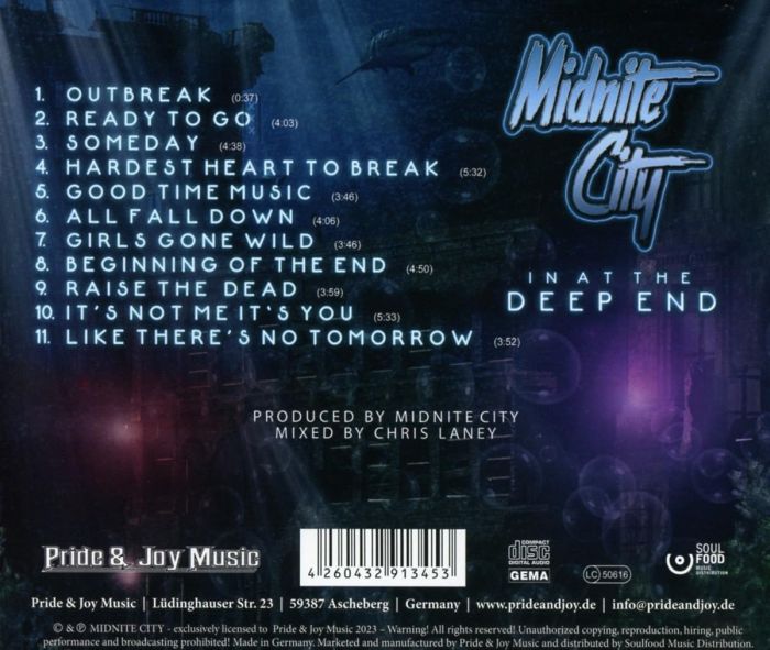 Midnite City - In At The Deep End - CD - New