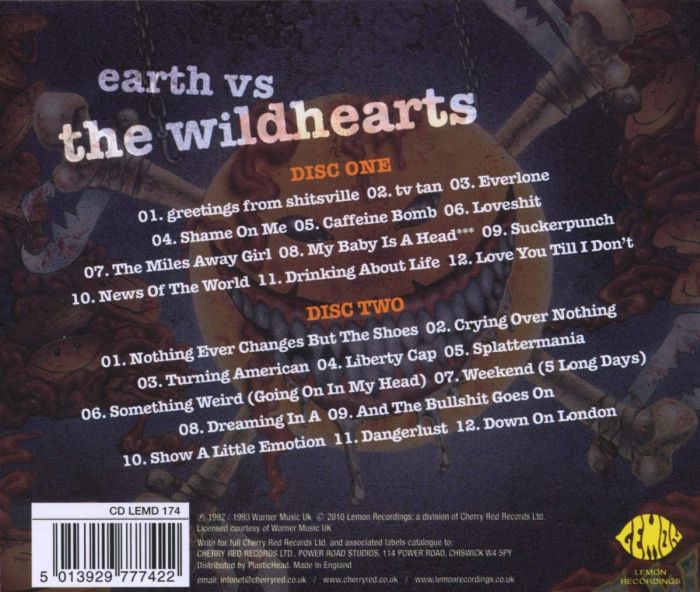 Wildhearts - Earth Vs The Wildhearts (2010 2CD reissue) - CD - New