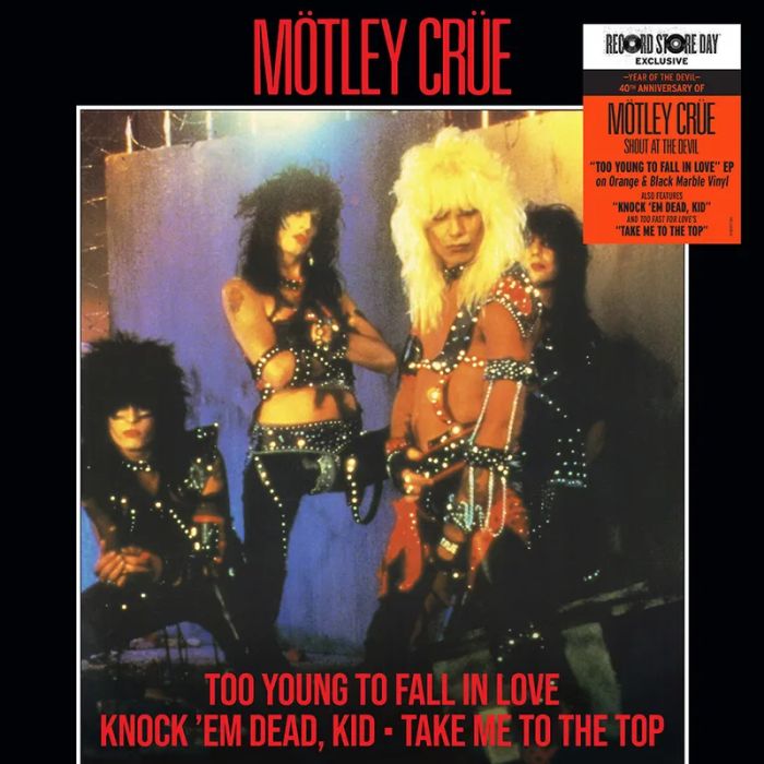 Motley Crue - Too Young To Fall In Love (12" EP Orange & Black Marble vinyl) (2023 RSD Black Friday LTD ED) - Vinyl - New