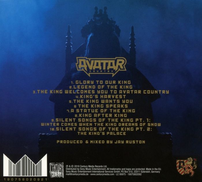 Avatar - Avatar Country (Ltd. Ed. digipak with bonus patch) - CD - New