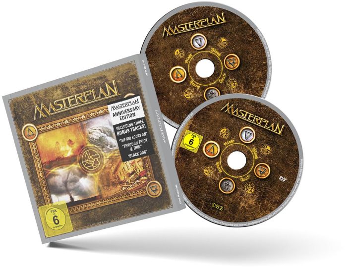 Masterplan - Masterplan (2023 Anniversary Ed. CD/DVD reissue with 3 bonus tracks) (R0) - CD - New