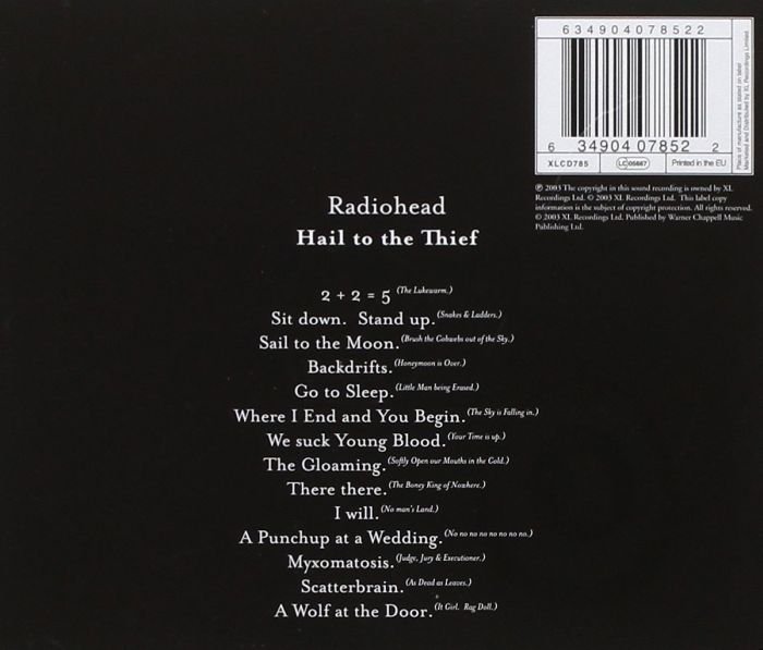 Radiohead - Hail To The Thief - CD - New