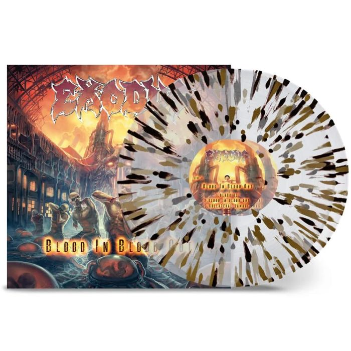 Exodus - Blood In Blood Out (Ltd. Ed. 2024 2LP Clear with Gold & Black Splatter vinyl gatefold reissue) - Vinyl - New