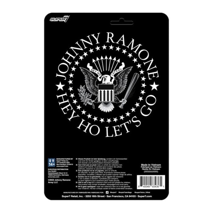 Ramones - Johnny Ramone 3.75 inch Super7 ReAction Figure