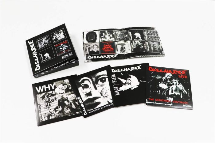 Discharge - 1980-85 (Why/Hear Nothing See Nothing Say Nothing/Never Again/The Nightmare Continues...Live) (4CD Box Set) - CD - New