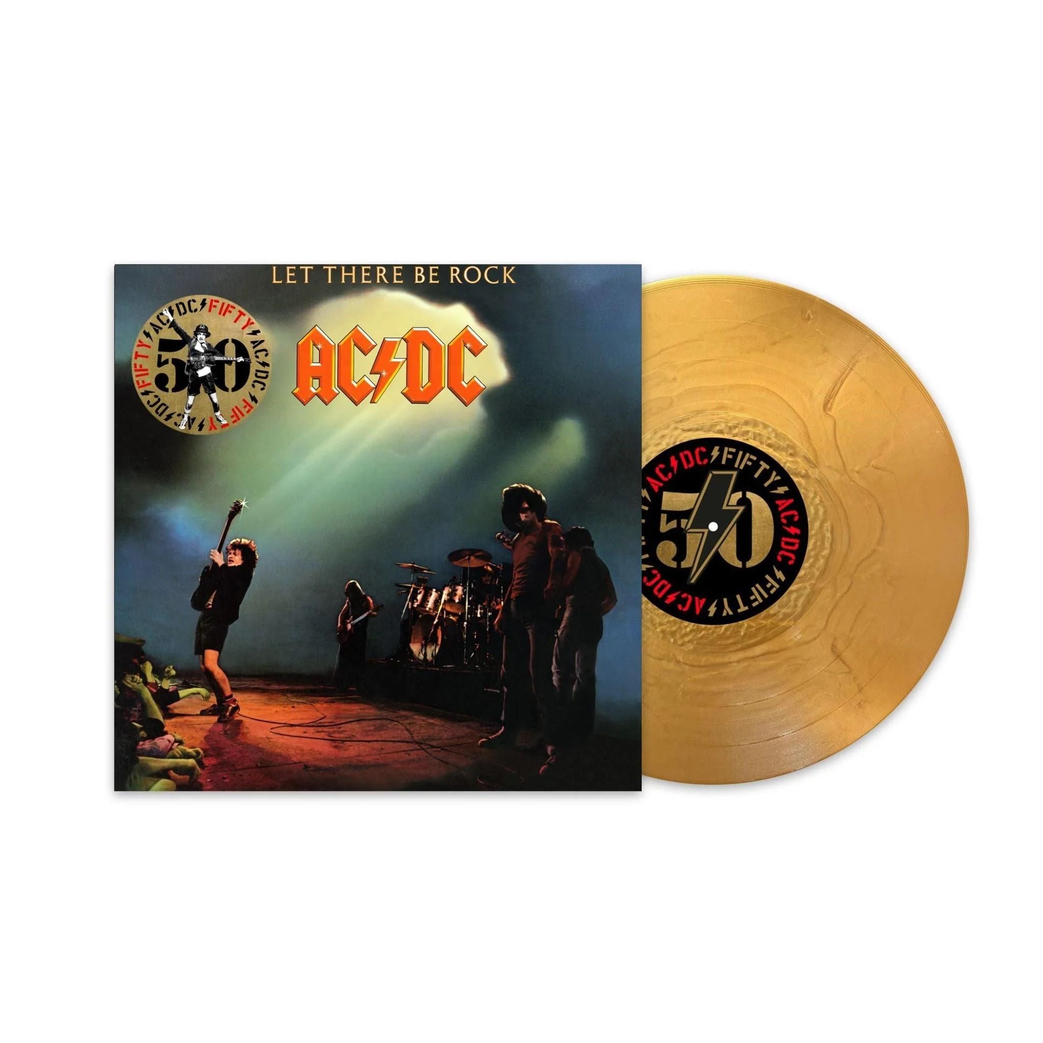 ACDC - Let There Be Rock (50th Anniversary Special Ed. Gold vinyl reissue with insert) - Vinyl - New