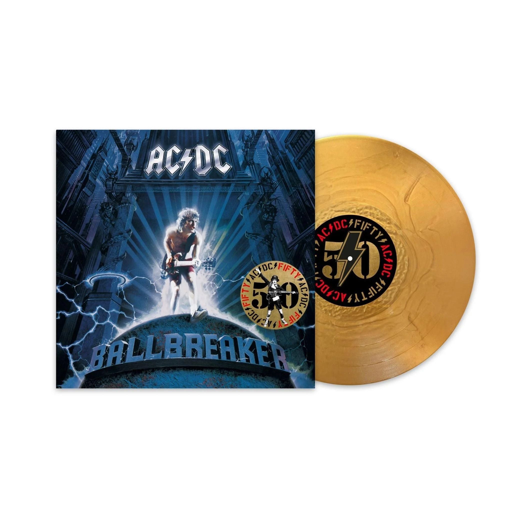 ACDC - Ballbreaker (50th Anniversary Special Ed. Gold vinyl reissue with insert) - Vinyl - New - PRE-ORDER