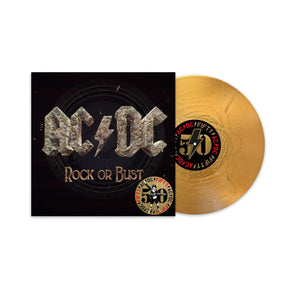 ACDC - Rock Or Bust (50th Anniversary Special Ed. Gold vinyl reissue with insert) - Vinyl - New - PRE-ORDER