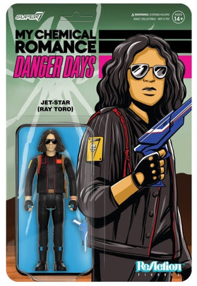My Chemical Romance - Jet Star Unmasked (Ray Toro Danger Days) 3.75 inch Super7 ReAction Figure