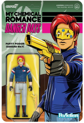 My Chemical Romance - Party Poison Unmasked (Gerard Way Danger Days) 3.75 inch Super7 ReAction Figure