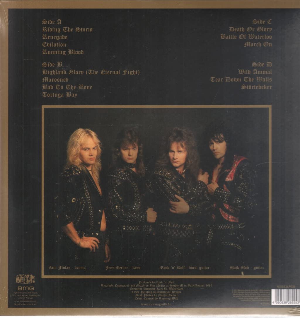 Running Wild - Death Or Glory (2017 180g 2LP gatefold reissue with bonus tracks) - Vinyl - New