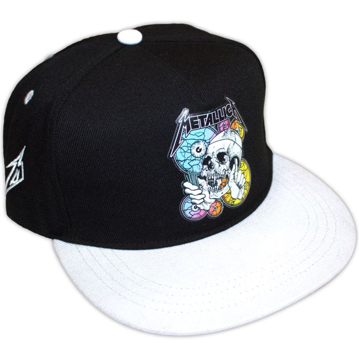 Metallica - Cap Snapback (Black & White Shortest Straw)