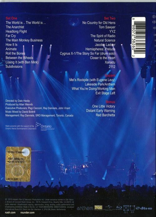 Rush - R40 Live (RA/B/C) - Blu-Ray - Music