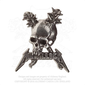 Metallica - Pewter Pin Badge - Damage Inc. (45mm x 38mm) - COMING SOON