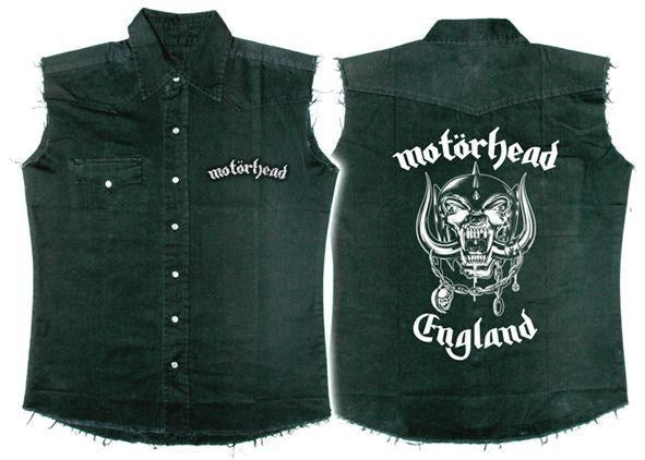 Motorhead - Sleeveless Black Work Shirt (England) - 100% Official Merchandise