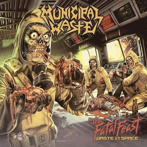 Municipal Waste - Fatal Feast, The - Waste In Space (Ltd. Ed. 2022 Orange & Yellow Swirl with Black Splatter vinyl reissue - 1500 copies) - Vinyl - New