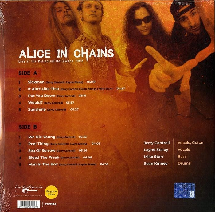 Alice In Chains - Live At The Palladium Hollywood 1992: Live Radio Broadcast (180g) - Vinyl - New