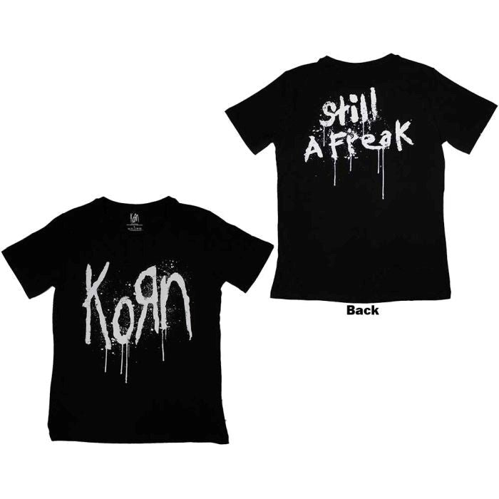 Korn - Still A Freak Womens Fitted Black Shirt - 100% Official Merchandise