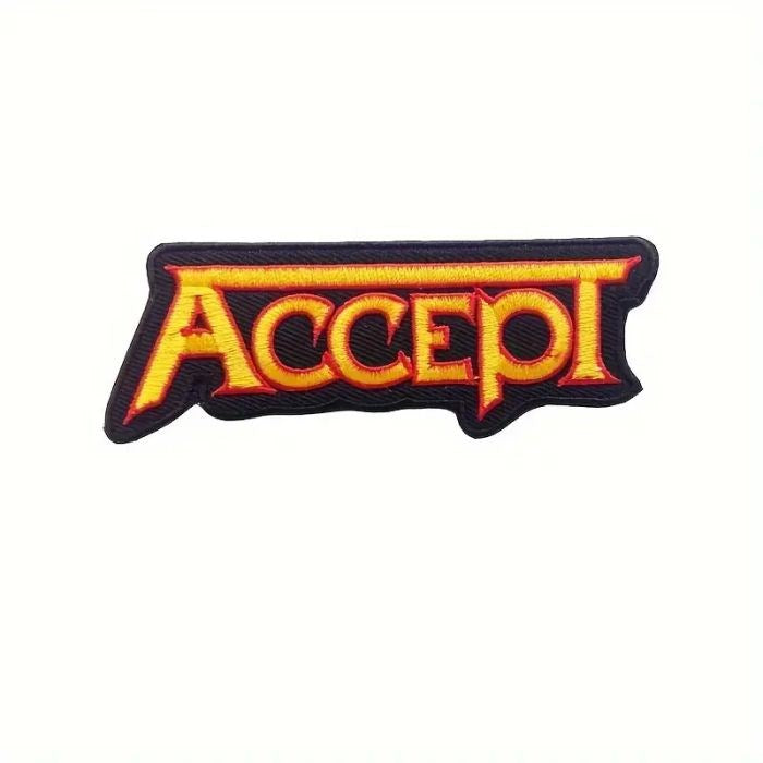 Accept - Logo (100mm x 40mm) Sew-On Patch