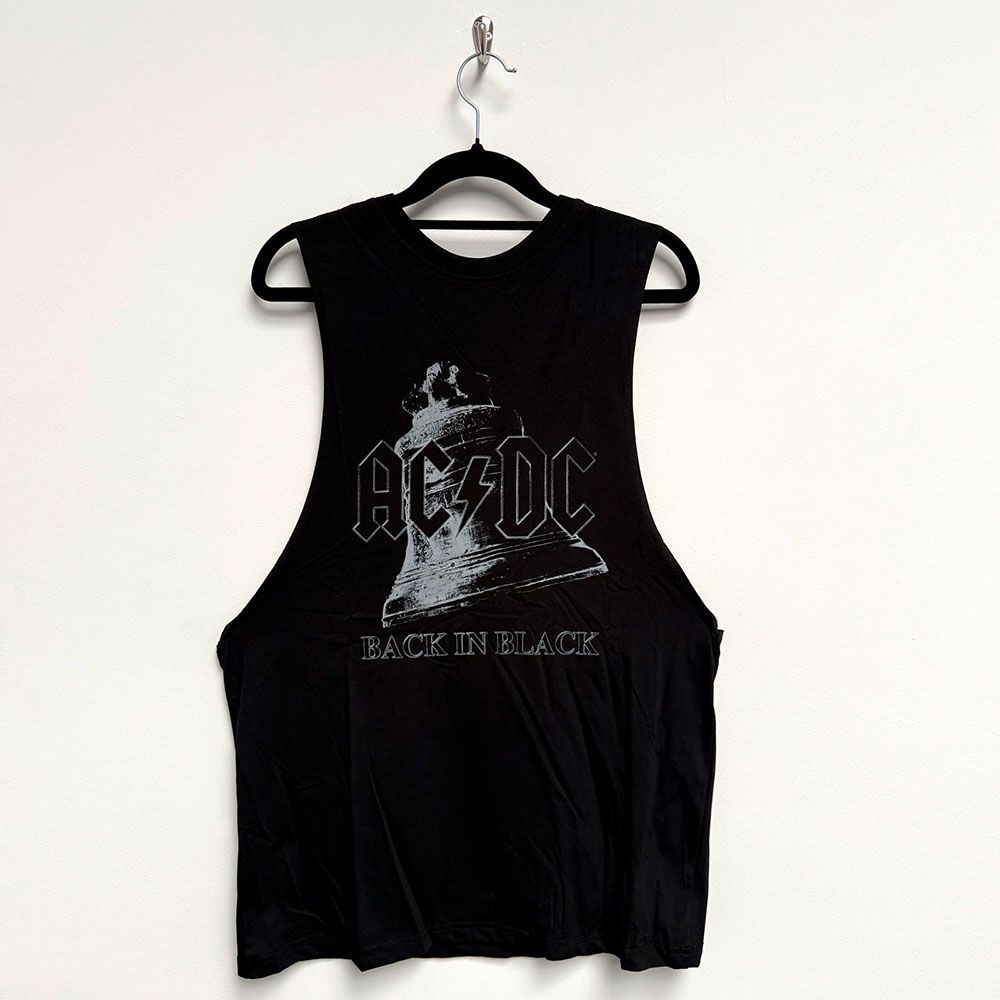 ACDC - Back In Black Bell Black Tank Singlet - 100% Official Merchandise