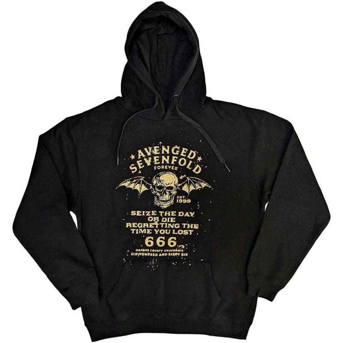 Avenged Sevenfold Pullover Black Hoodie Seize The Day