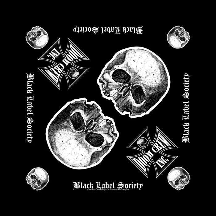 Black Label Society - Bandana (Doom Crew) (54mm x 52mm)