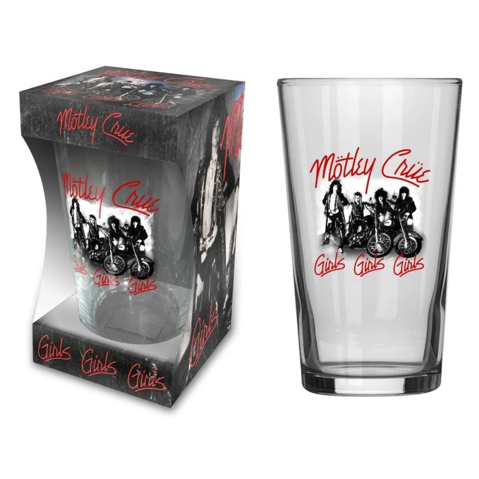 Motley Crue - Beer Glass - Pint - Girls, Girls, Girls
