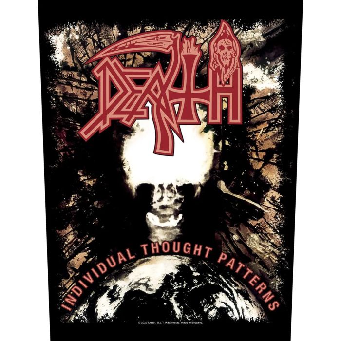 Death - Individual Thought Patterns - Sew-On Back Patch (295mm x 265mm x 355mm)