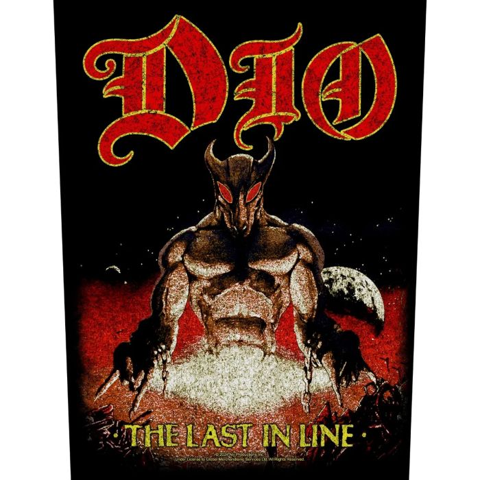 Dio - Last In Line - Sew-On Back Patch (295mm x 265mm x 355mm)