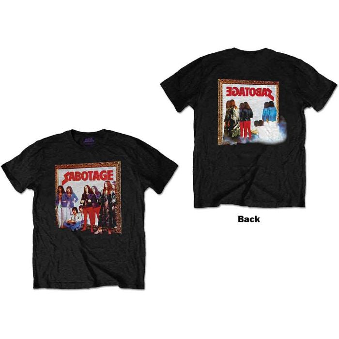 Black Sabbath - Sabotage (Back Print) Black Shirt - 100% Official Merchandise