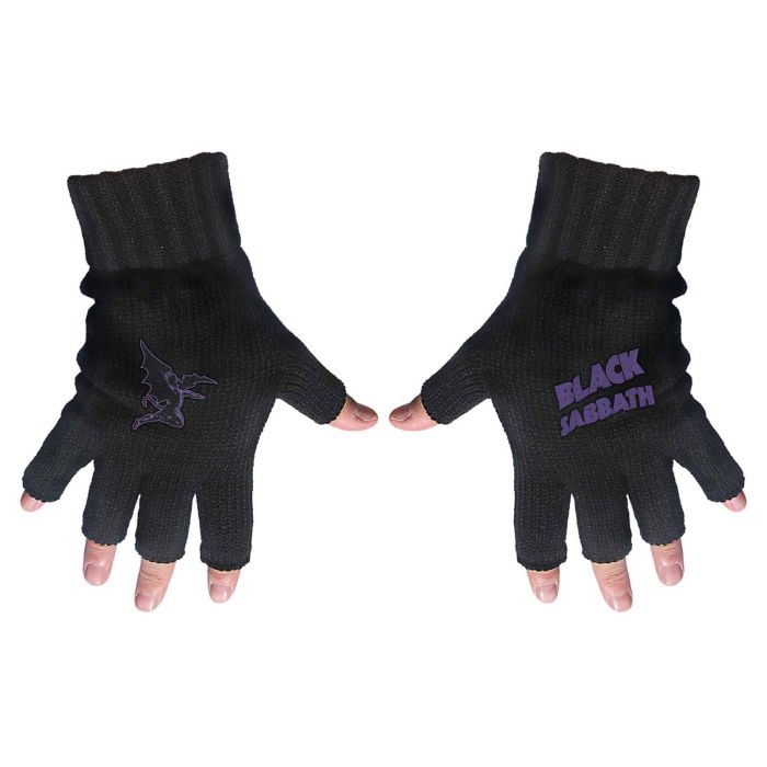 Black Sabbath - Fingerless Gloves (Logo & Daemon)