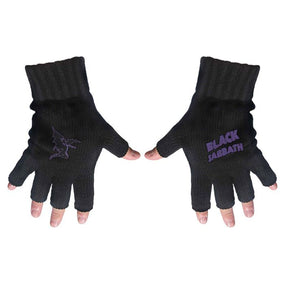 Black Sabbath - Fingerless Gloves (Logo & Daemon)