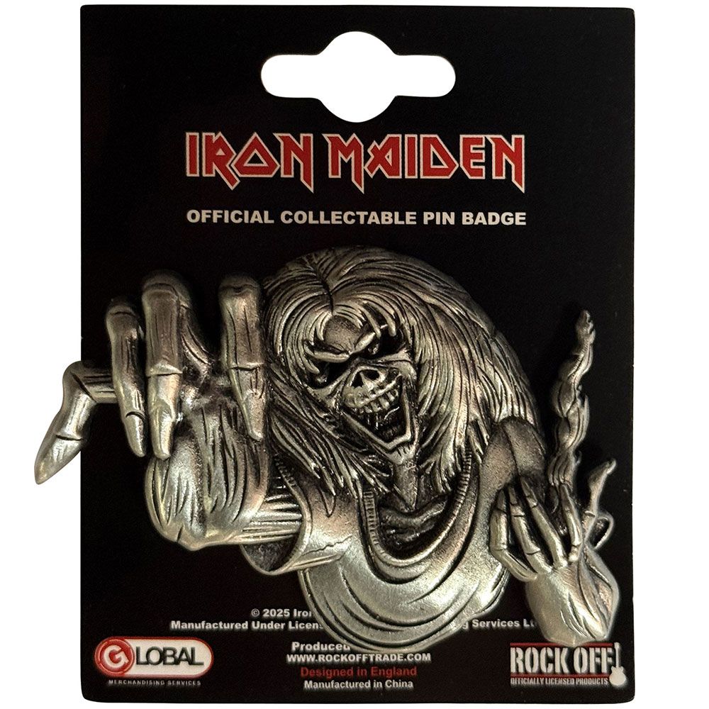 Iron Maiden - Pin Badge (60mm x 40mm) - NOTB Eddie