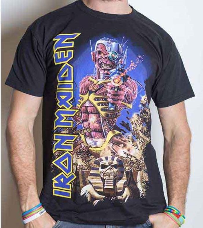 Iron Maiden - Somewhere Back In Time (Jumbo Print) Black Shirt - 100% Official Merchandise