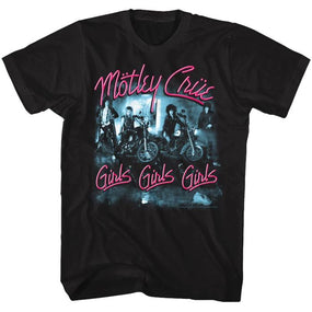 Motley Crue - 3XL, 4XL, 5XL Girls, Girls, Girls Black Shirt
