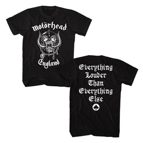 Motorhead - 3XL, 4XL, 5XL England Black Shirt