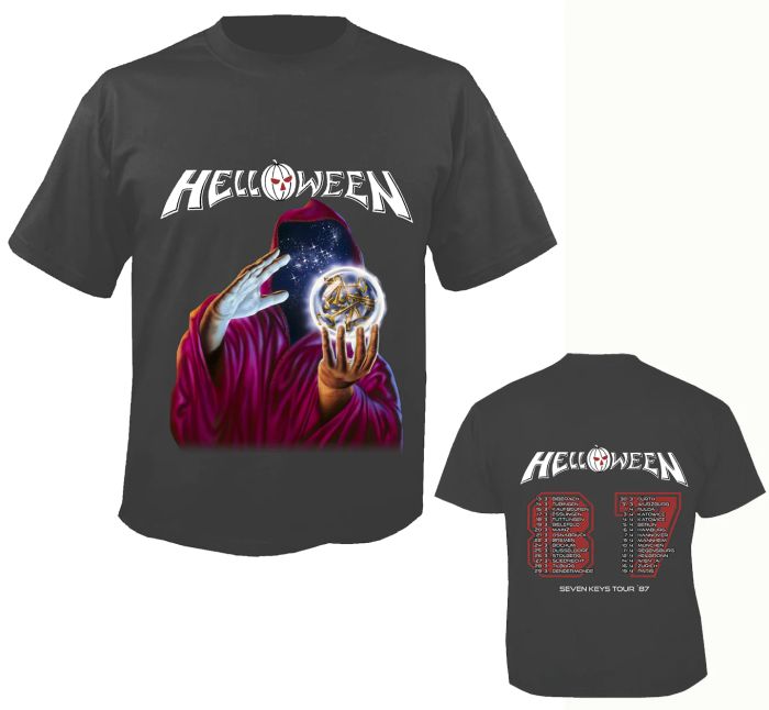 Helloween - Keeper 1987 Tour Charcoal Shirt