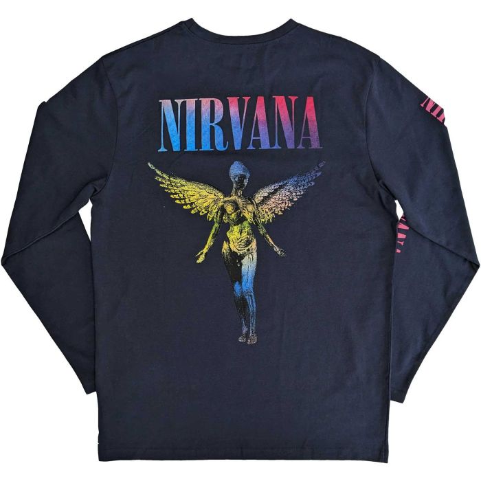 Nirvana - In Utero Navy Long Sleeve Shirt
