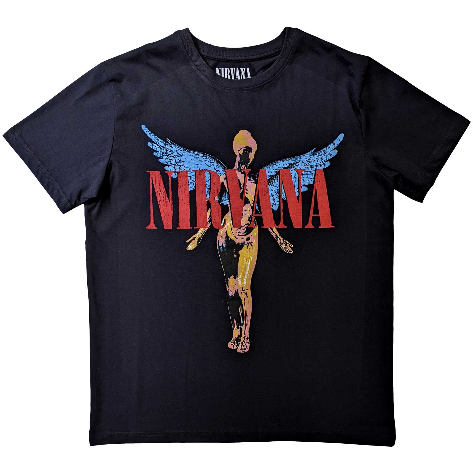 Nirvana In Utero Black Shirt 100% Official Merchandise