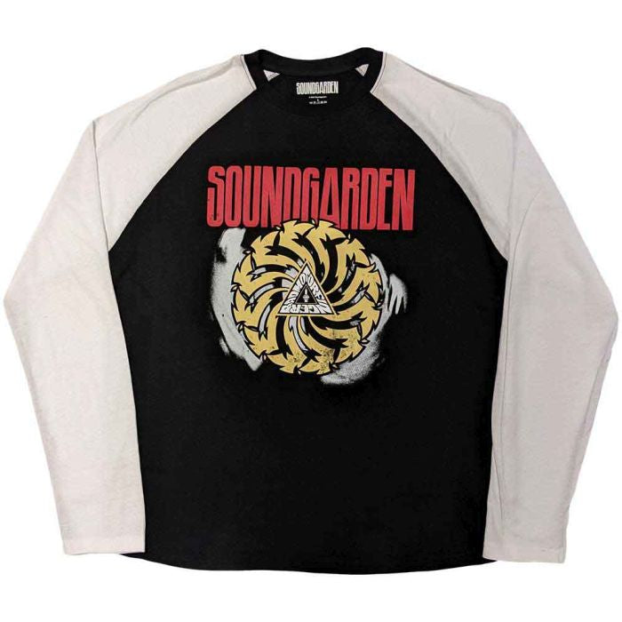 Soundgarden - Bad Motorfinger Design Tour Black Raglan Long Sleeve Shirt