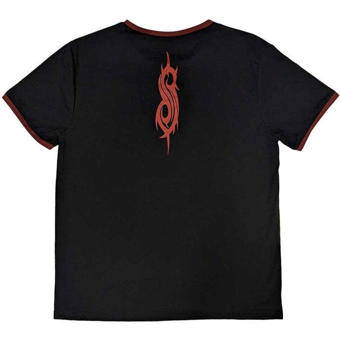 Slipknot - Logo and S Black Ringer Shirt - 100% Official Merchandise