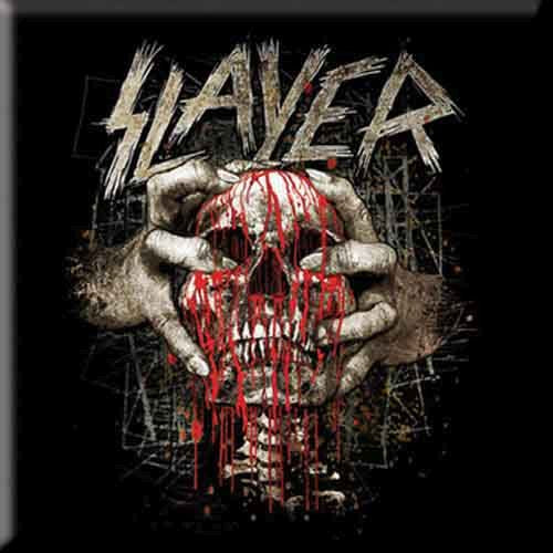 Slayer - Magnet (75mm x 75mm) - Skull Clench