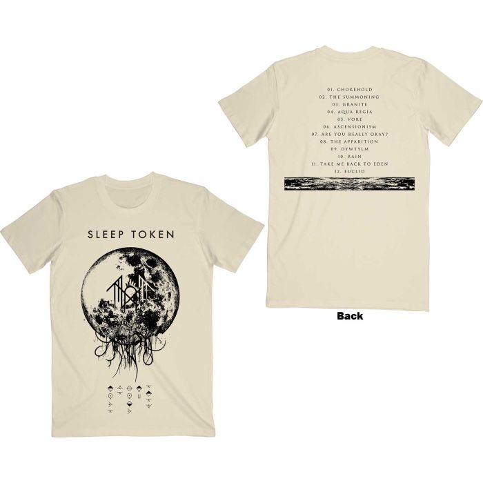 Sleep Token - Take Me Back To Eden Tracklist Natural Shirt