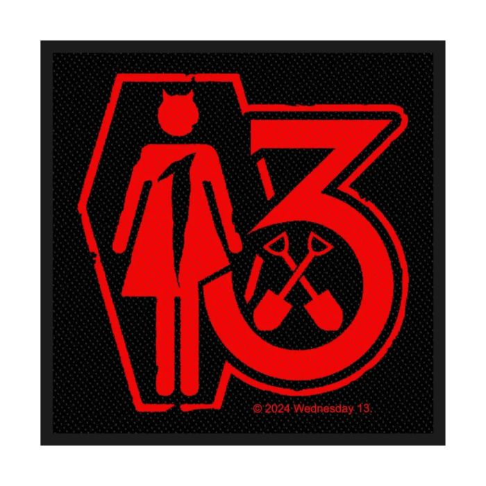 Wednesday 13 - Casket (100mm x 95mm) Sew-On Patch